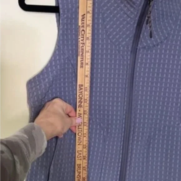 Lululemon Athletica Water Repellent Fleece Hiking Vest Peri Purple Size 8 - Picture 11 of 15